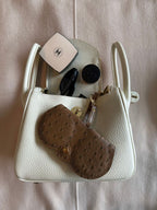 Set of 3: Pink, Brown Ostrich, and Heart Charm Trio