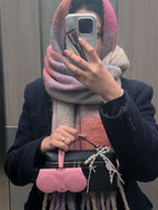 Set of 3: Pink, Brown Ostrich, and Heart Charm Trio