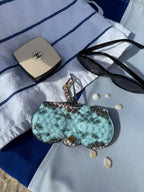 Blue Ombre Clip-On Sunglasses Case