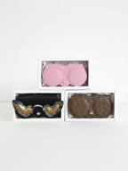 Set of 3: Pink, Brown Ostrich, and Heart Charm Trio