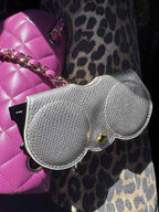 Silver Clip-On Sunglasses Case