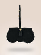 블랙 스웨이드 스타일 아이웨어 케이스 챠밍 | 선글라스 홀더