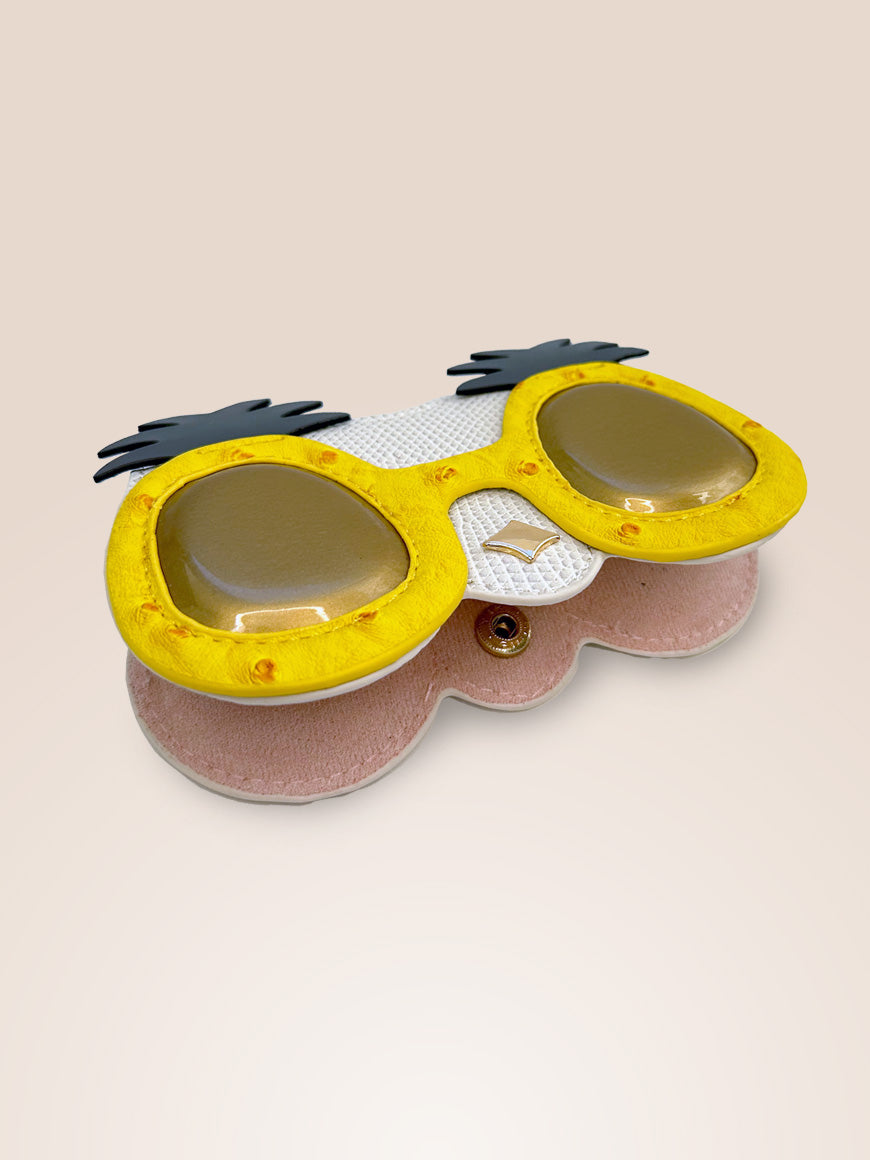 🍍 여름 파인애플 안경 토트백 - 매력 &amp; 선글라스 홀더 🍍