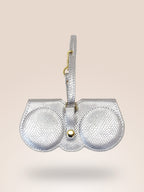 Silver Clip-On Sunglasses Case