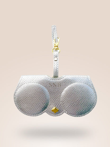 Snake Pattern Sunglasses Case & Bag Charm