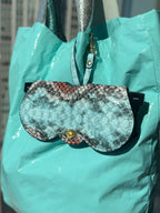 Blue Ombre Clip-On Sunglasses Case